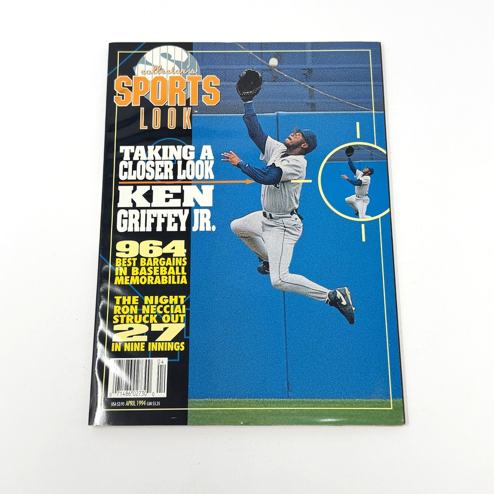 Ken Griffey Jr Collector's Sports Look April 1994 Magazine Seattle Mariners MLB
